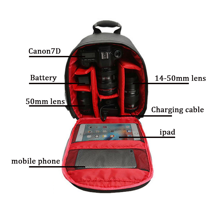 Photography Zone System - JINNUOLANG Waterproof Camera Backpack Photo Digital