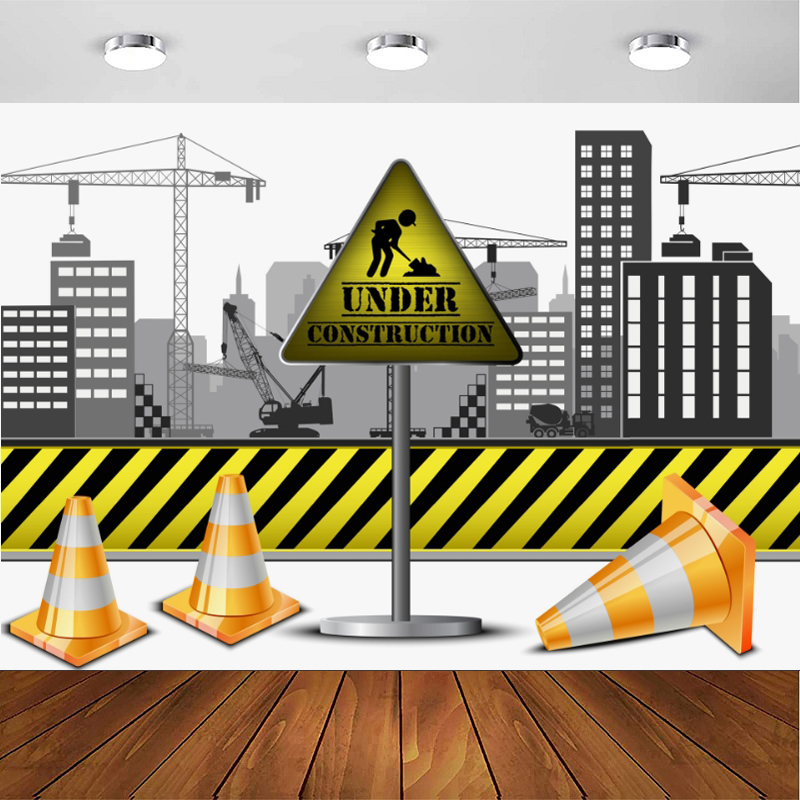 Photography Zone - Under Construction Site Photography Backdrop Dump