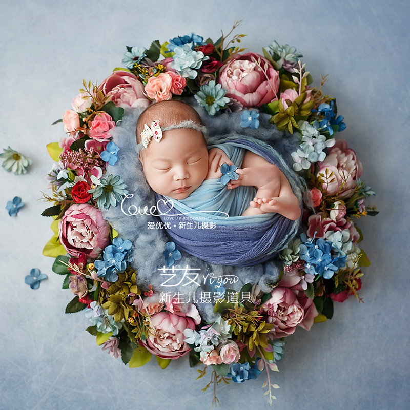 Photography Simulator - Newborn Photography Props 50cm Simulation Flower