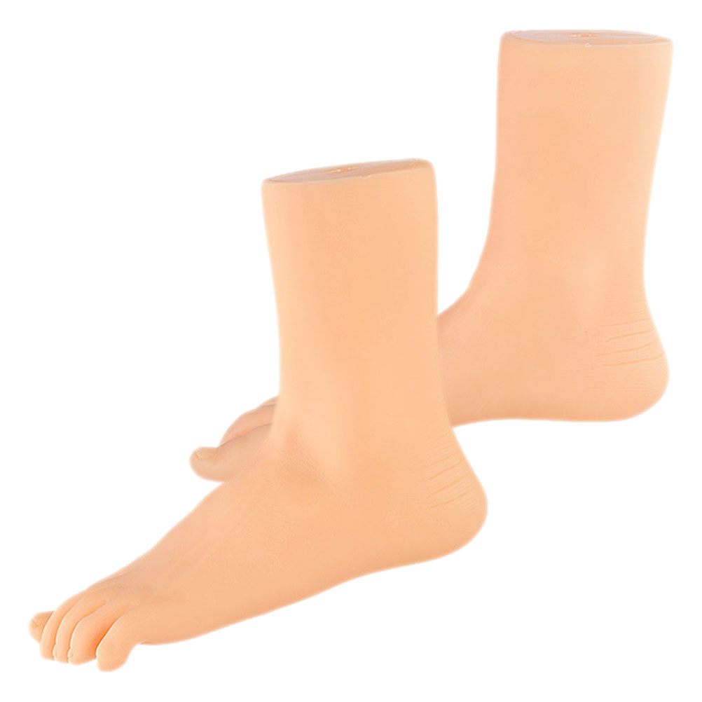 Photography Simulator - 1 Pair Simulation Foot Skin-Colored Soft