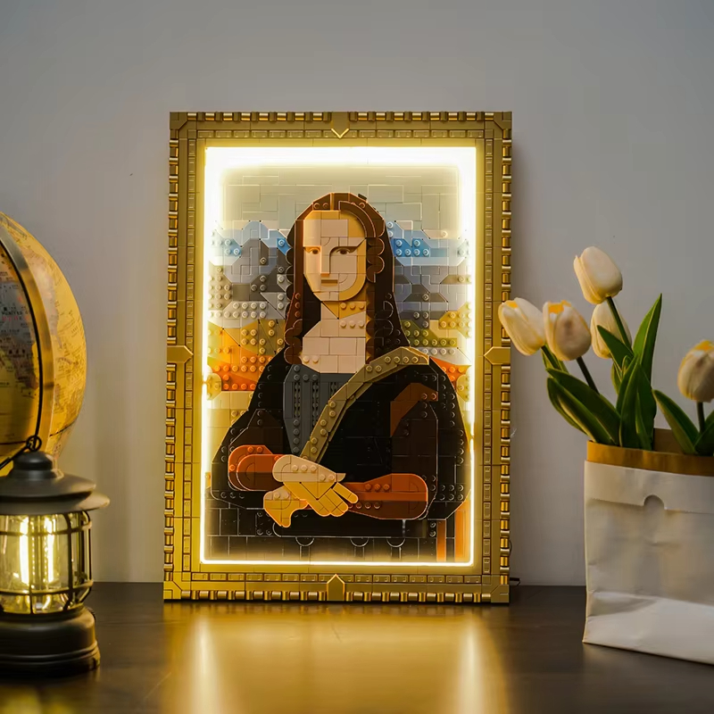 DIY Mona Lisa Building Blocks  - Photography Architecture recension och pris