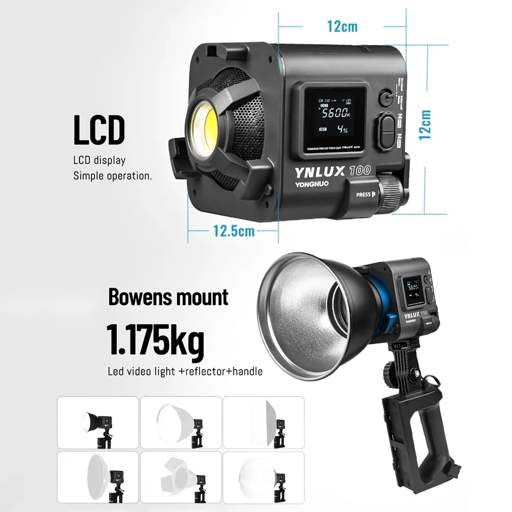 YONGNUO YNLUX100 100W 3200K-56 - Photography Video recension och pris