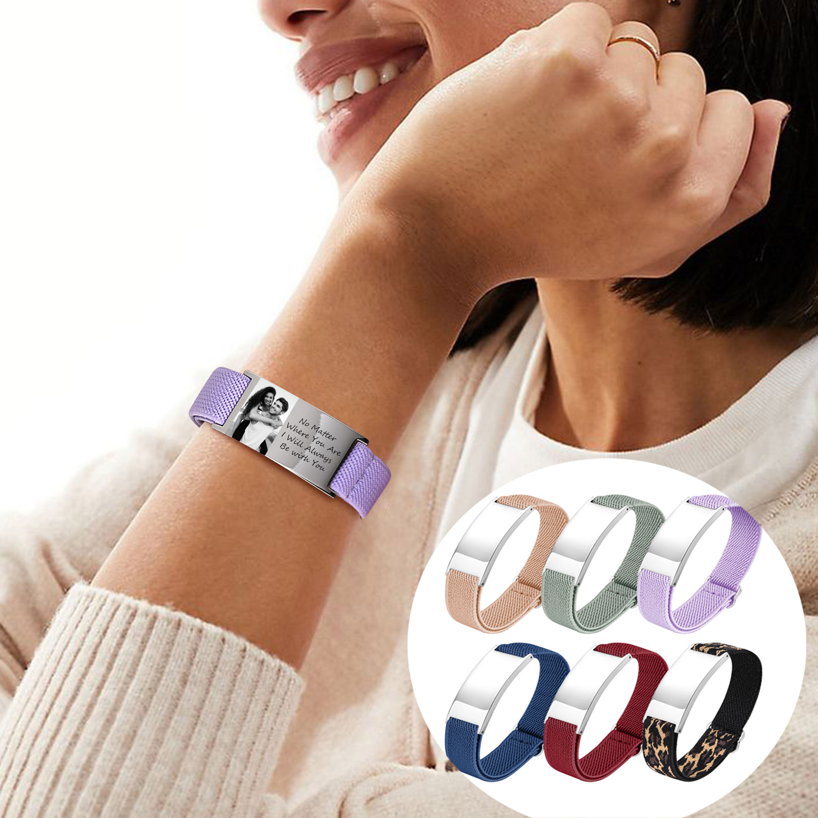Custom Photo Elastic Bracelet  - Photography Of War recension och pris