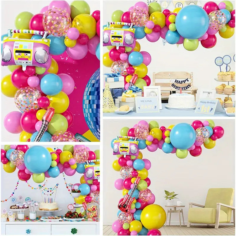 110Pcs Retro Eighties Disco Th - Photography Zone recension och pris