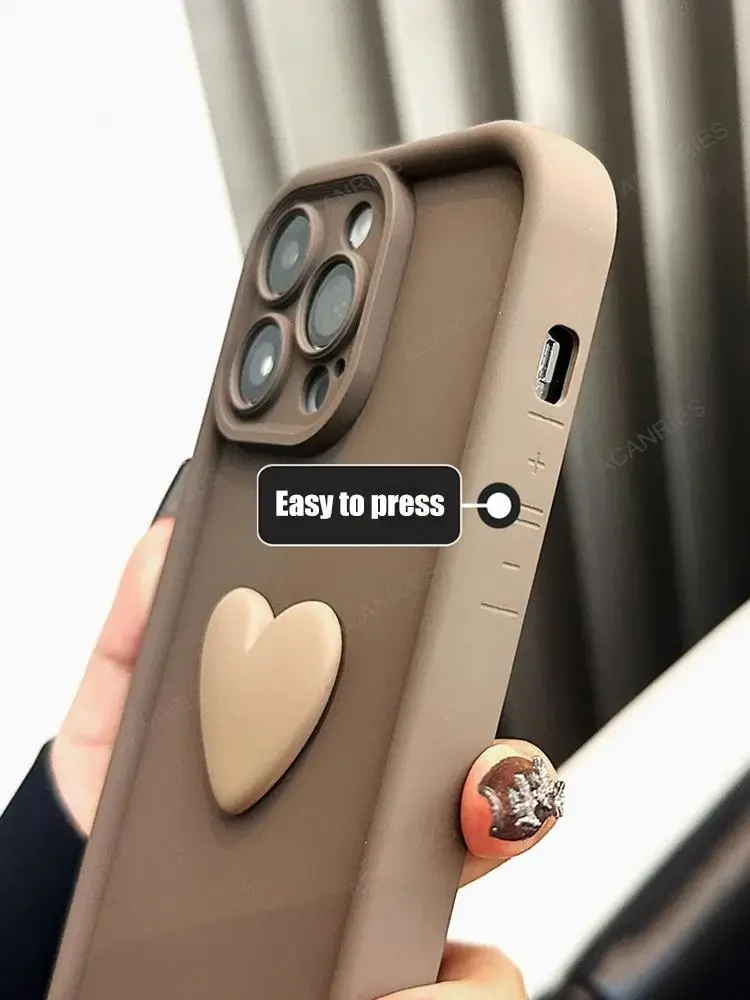 Cute 3D Love Heart Silicone Ca - Photography Xiaomi 15 recension och pris