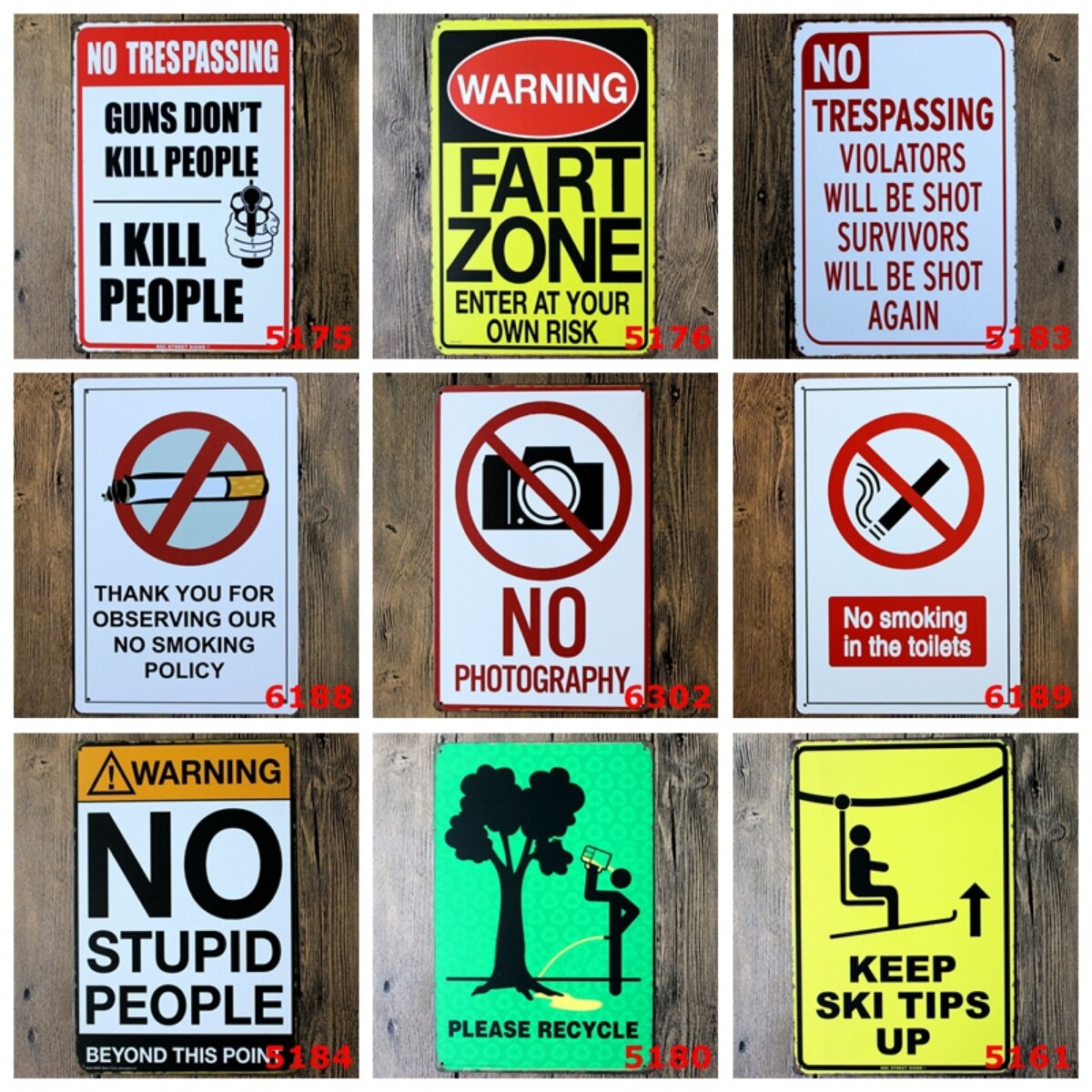 Humorous Warning Fart Zone Met - Photography Zone recension och pris