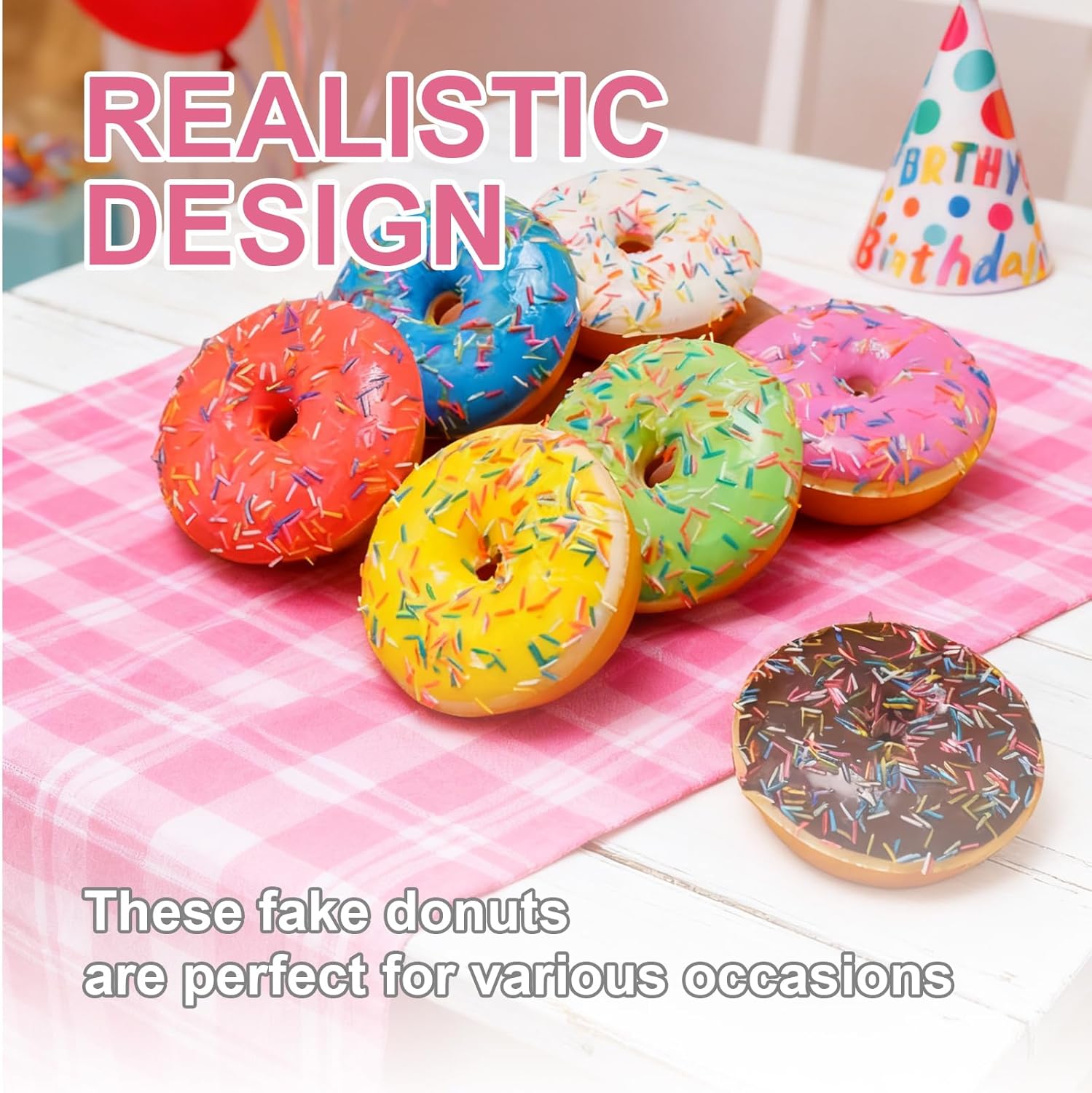 7pcs Fake Donuts Artificial So - Photography Simulator recension och pris
