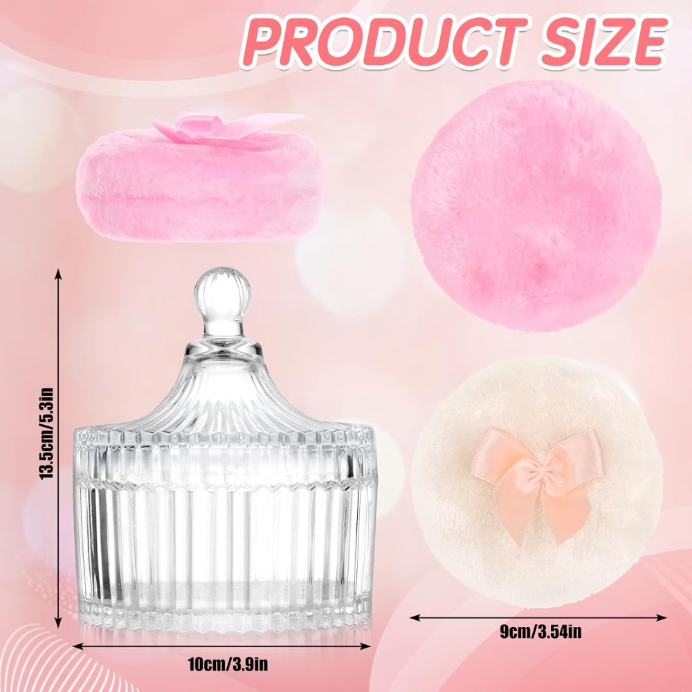 Powder Puff with Glass Storage - Beauty Dish Softbox recension och pris