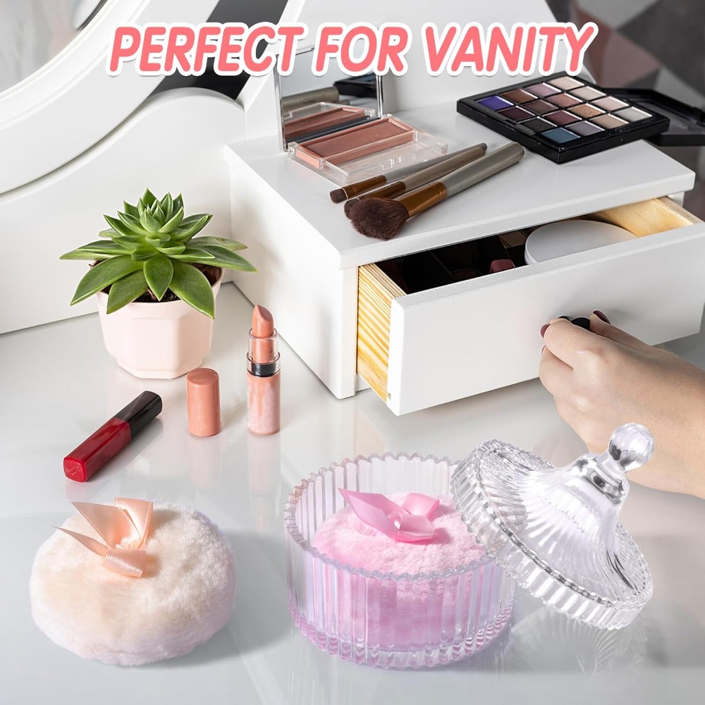 Powder Puff with Glass Storage - Beauty Dish Softbox recension och pris
