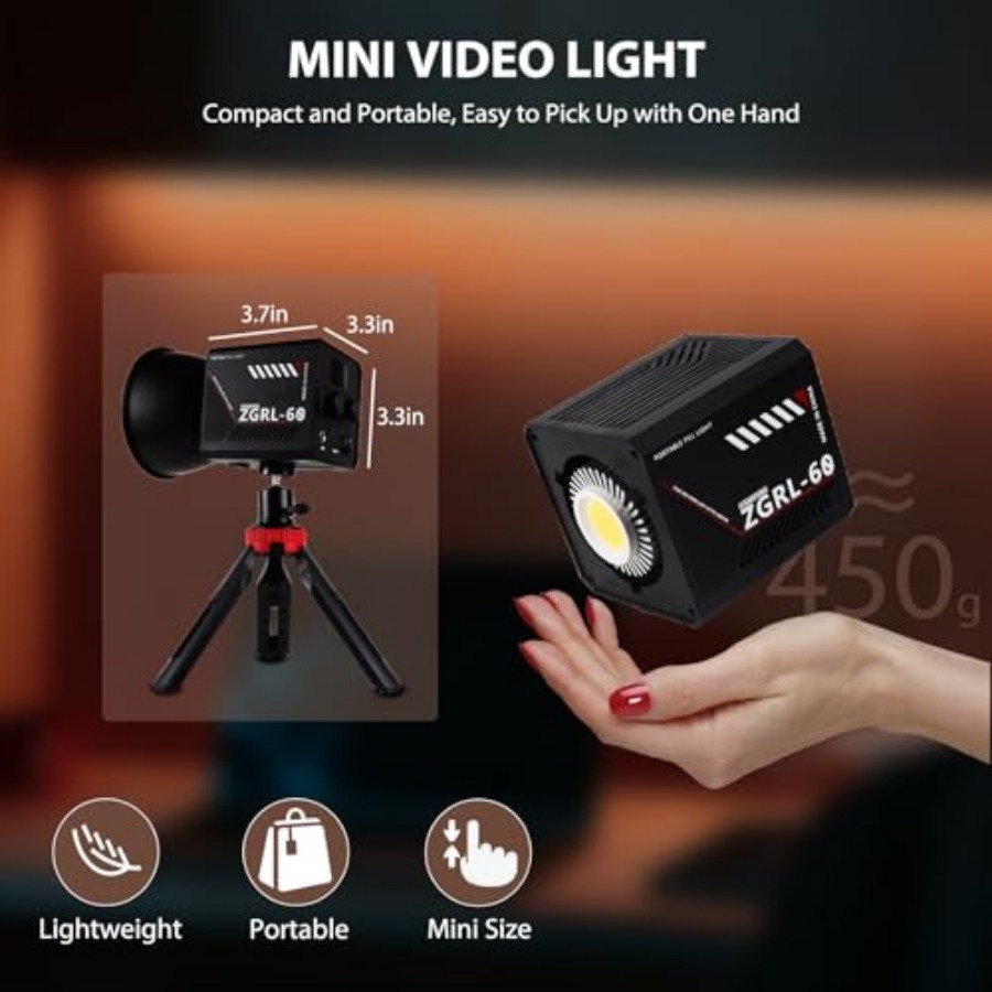 60W COB LED Video Light Handhe - Photography Video recension och pris