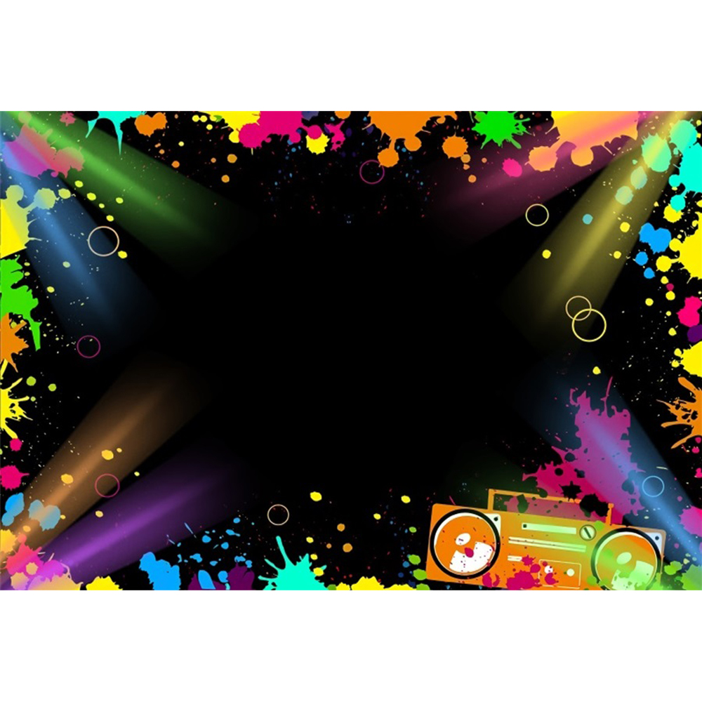 Neon Color Dance Stage Backdro - Photography Zone recension och pris