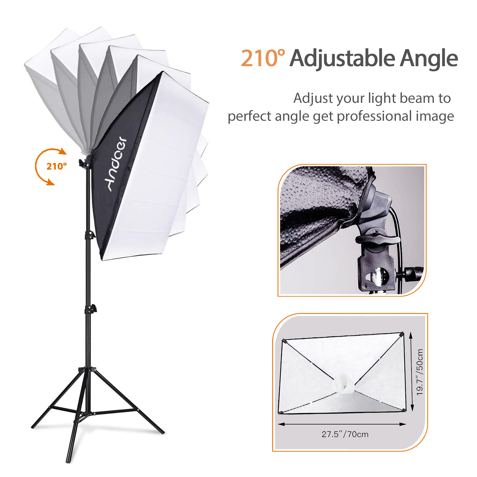 Andoer Studio Photography Ligh - Photography Umbrella Lighting Kit recension och pris