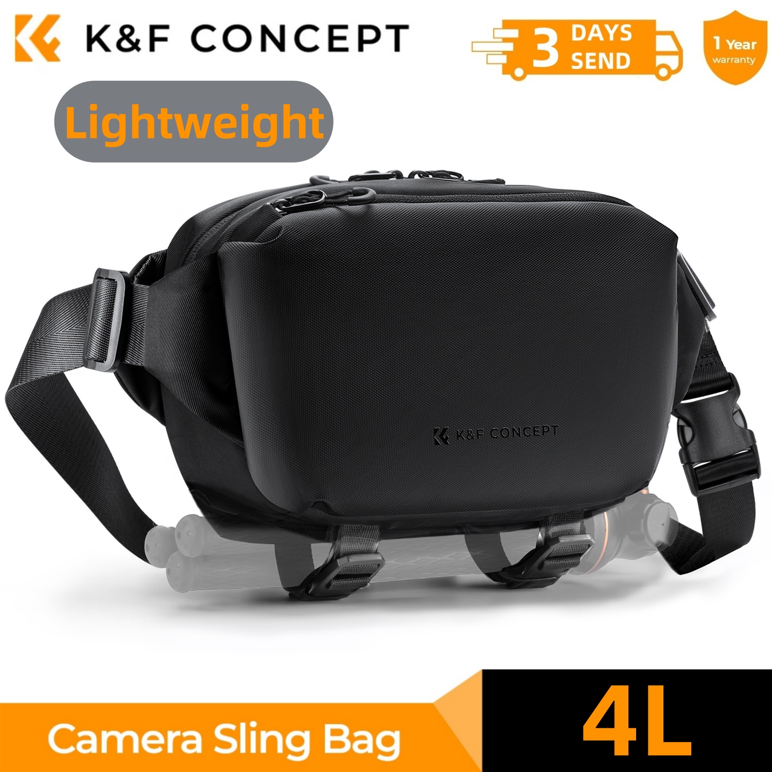 K&F CONCEPT 4L Camera Sling Ba - Photography Journalism recension och pris