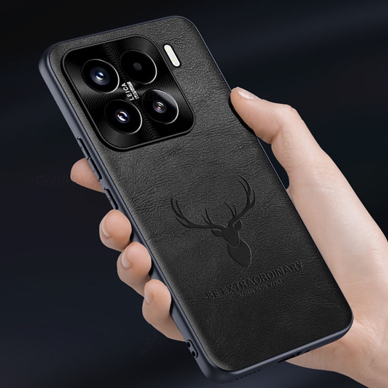 3D Cartoon Elk Deer Head Leath - Photography Xiaomi 15 recension och pris