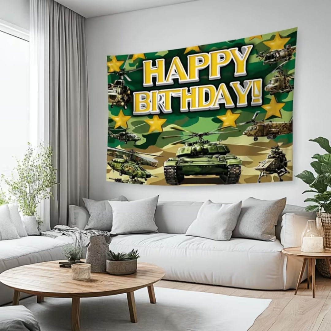 Military Army Theme Birthday P - Photography Of War recension och pris