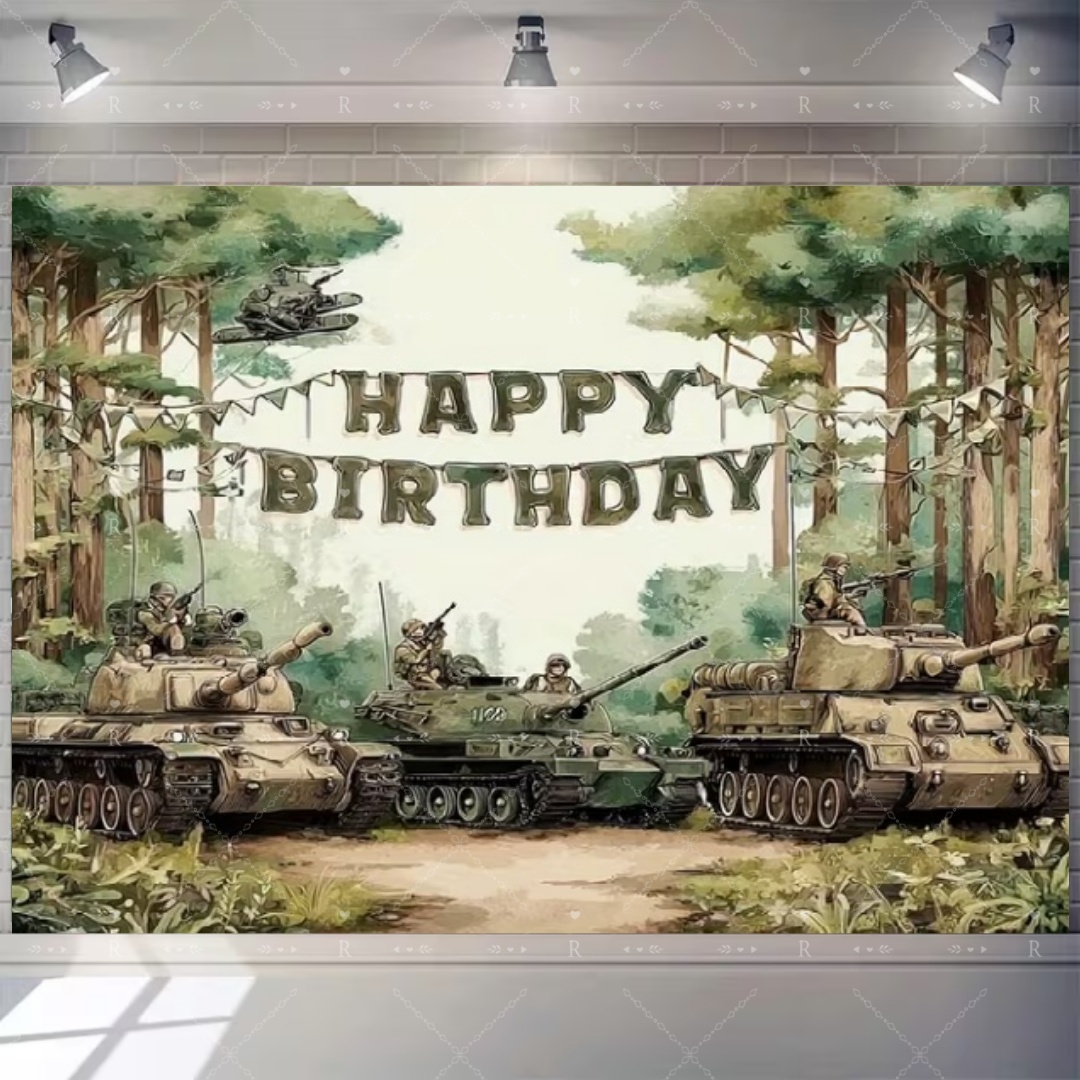 Military Army Theme Birthday P - Photography Of War recension och pris