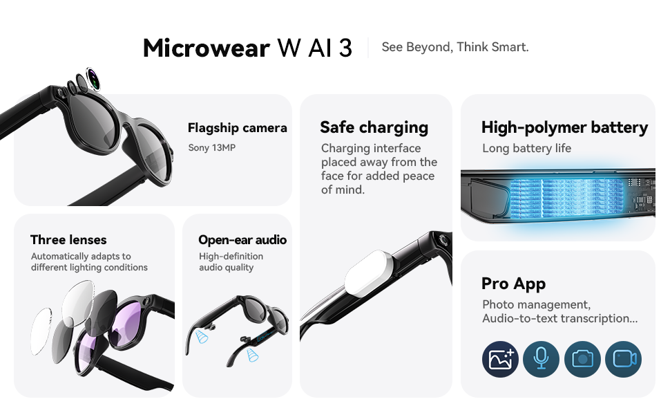 AI Smart Glasses 8 million pix - Photography Video recension och pris
