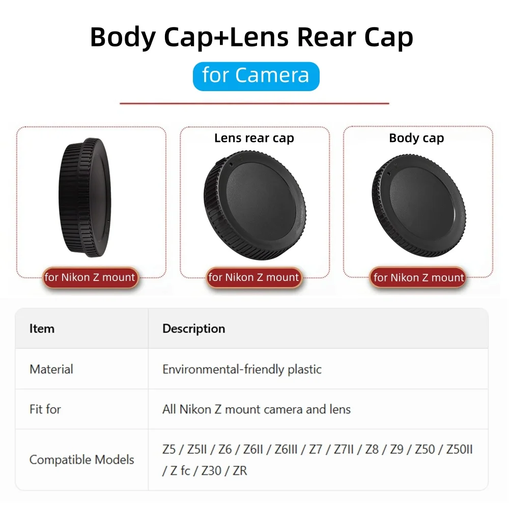 Camera Body Cap Lens Rear Cove - Nikon Camera Z6 Iii recension och pris
